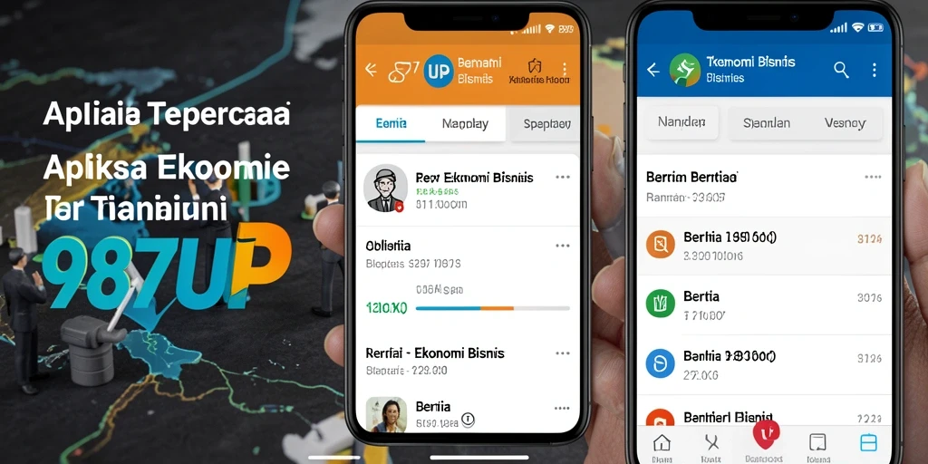 Antarmuka pengguna 987UP yang intuitif dan informatif.