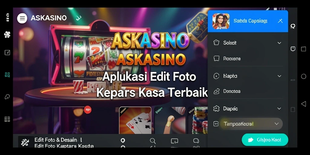 Tampilan antarmuka pengguna ASKASINO yang intuitif dan menarik.