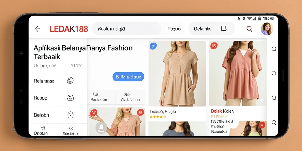 Tampilan antarmuka aplikasi LEDAK188 yang modern dan menarik.