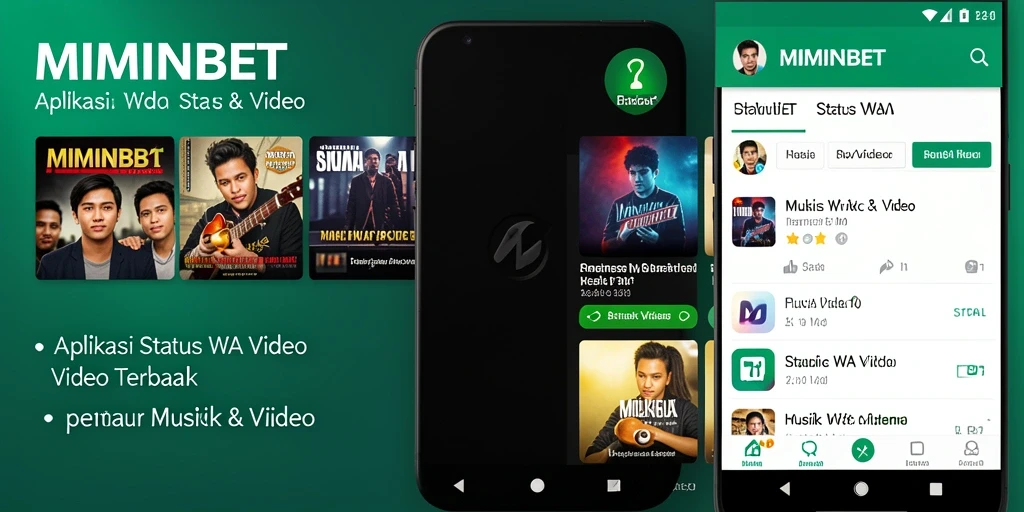 Antarmuka MIMINBET untuk video status WA yang menarik.