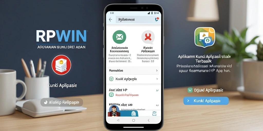 Antarmuka pengguna RPWIN yang intuitif untuk mengunci aplikasi.