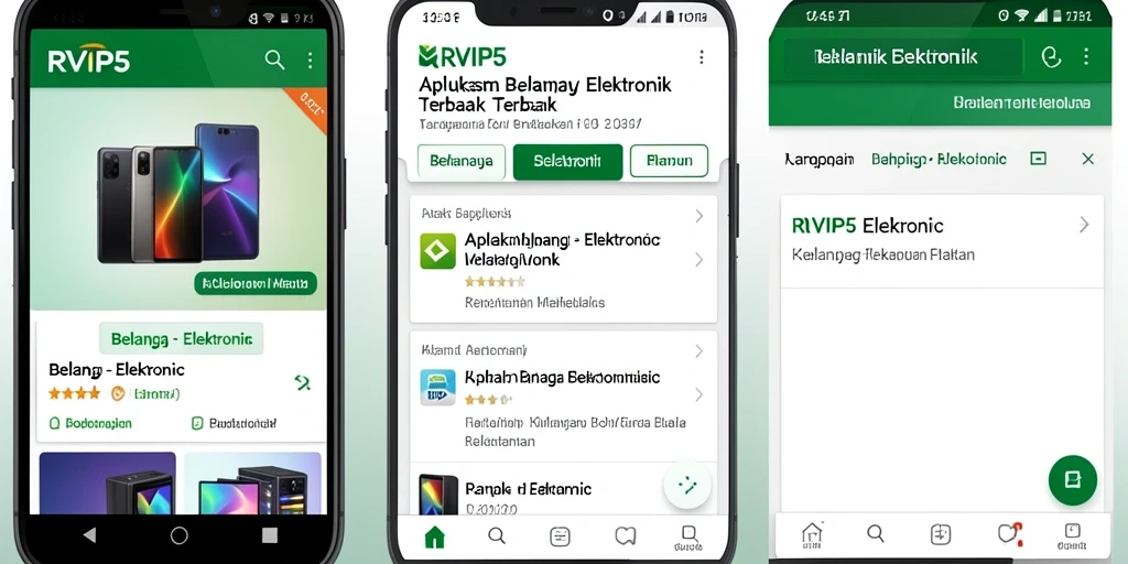 Antarmuka aplikasi RVIP5 yang intuitif dan stylish.