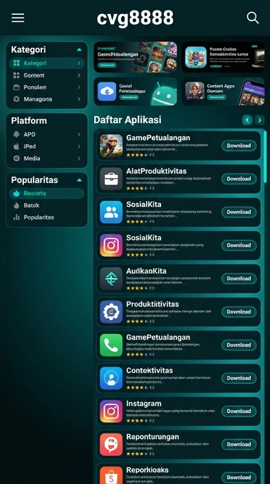Aplikasi Populer & Kanal Uji - cvg8888 Hub Unduhan Terpercaya