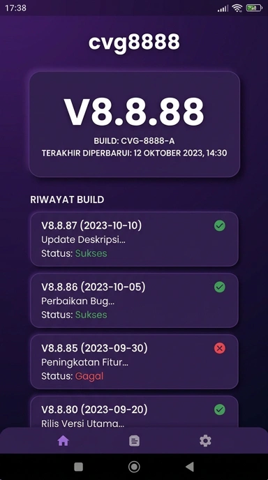 Riwayat Versi APK cvg8888 untuk Pengguna Android